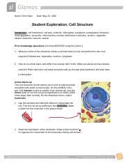 Read online now gizmo answer key cell structure ebook pdf at our library. Gizmo 1 Cell Structure Revised 2020 Copy Docx Name Date Student Exploration Cell Structure Vocabulary Cell Wall Centriole Chloroplast Cytoplasm Course Hero