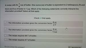 1 us cup of peanut butter weighs 8.46 ( ~ 8 1 / 2) ounces. A Recipe Calls For Cup Of Butter One Ounce Oz Of Chegg Com