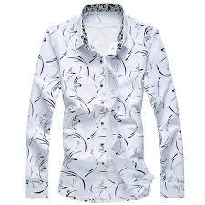 Navy blue white floral pattern button up mens. Cigna Mens Long Sleeve Shirts Fashion Casual Flower Shirt Men Colors Sky Blue White Navy Blue Large Size 7xl Man Tops Casual Shirts Aliexpress