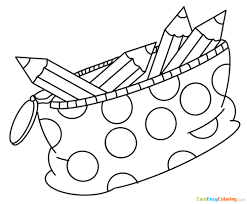 Apply mod podge (any variety) to the cardboard box using a foam brush. Pencil Case Coloring Page Free Printable For Kids