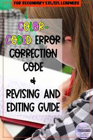 Color Coded Error Correction Code To Improve Writing Skills Improve Writing Skills Writing Skills Coding