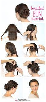 Easy Braided Bun Tutorial Ballet Hairstyles Bun Hairstyles Easy Bun Hairstyles