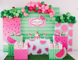 One In A Melon Modern Watermelon Birthday Party Kara S Party Ideas In 2020 Watermelon Birthday Parties First Birthday Party Themes Watermelon Birthday