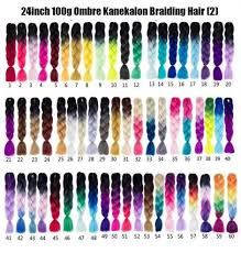 ombre kanekalon braiding hair color 24