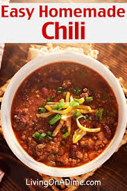 Easy Homemade Chili Recipe Easy Homemade Chili Homemade Chilli Recipe Chili Recipes