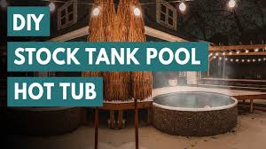 The 2'x4' ($99) $99 stock tank pool. Diy Propane Hot Tub On A Stock Tank Pool Youtube