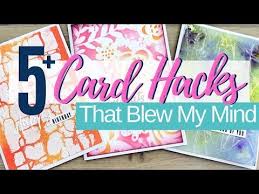 You can use cards to make your videos more interactive. 5 Card Making Hacks That Blew My Mind Part Two Youtube Card Making Fun Fold Cards Card Making Techniques