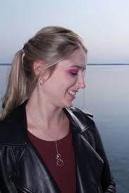 Collier anneaux avec perle en argent