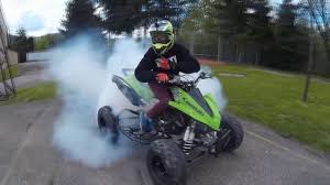 The kfx450r's reverse gear allows riders to quickly and easily extricate themselves from first turn owners can customize their kfx450r using a full line of genuine kawasaki accessories from their. Kawasaki Kfx 450 Stunt Youtube