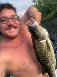 Catching Striped Bass in Lake Henderson