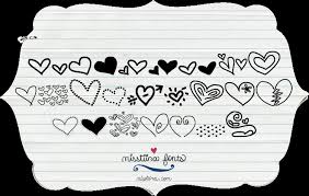 Font with heart tail dafont. Mtf Heart Doodle Font Dafont Com