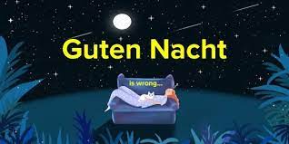 When getting ready to part ways early on in the day, you might tell someone to. Guten Nacht Is Wrong Here Is Why
