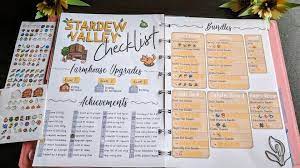 A Stardew Valley Checklist I Made In My Bullet Journal Stardewvalley Stardew Valley Stardew Valley Tips Valley