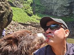 Hikes with a 3-legged dog near Falls Creek Falls