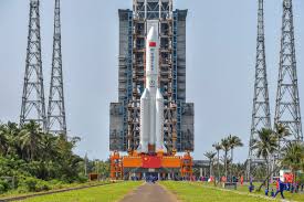 According to china state cctv, chinese space officials launched the long march 5b carrier rocket at the wenchang space launch center in the southern island province of hainan. Qt6gbnjsncckom