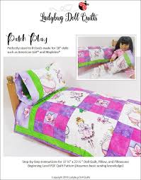 This perfect accessory fits 18 dolls like american girl, making it a must have for every girl! Ladybug Doll Quilts Patch Play 18 Doll Quilt Pattern Pixie Faire