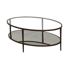 Forged steel with paint and lacquer finishes. 60 Off Crate Barrel Crate Barrel Clairemont Oval Coffee Table Tables