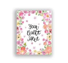 Please tell us which fonts you want when you place the orders. Custom Message Print Personalised Text Poster Quote Pictures For Bedroom Floral Wall Art Decor Amazon Co Uk Handmade