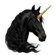 Mythical Black Unicorn, Fantasy Creature, Magical Unicorn PNG Transparent  Image and Clipart for Free Download