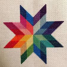 And there's no need to worry about learning different kinds of stitches because the patterns only use whole cross stitches. Love Cross Stitch Heart Valentine Cross Stitch Pattern Geometric Cross Stitch Pattern Pdf Colourful Optical Illusion Cross Stitch Counted Cross Stitch Geometric Cross Stitch Designs Needlepoint Patterns
