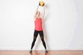 Stabilizing your torso against the weight of the moving medicine ball not only works your abs, but your arms will feel the burn, too. Want Strong Abs Without Crunches Try This Standing Workout Medicine Ball Workout Ball Exercises Medicine Ball