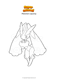 Panda from we bare bears coloring pages. Coloring Page Pokemon Lopunny Supercolored Com