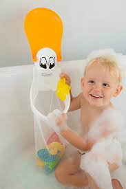 Badewannenspielzeug aufbewahrung badespielzeug netz mit 6 ultra. Rotho Babydesign Kidskit Pelikan Badespielzeug Sammler Peli S Play Pouch Fur Kinder Ab 3 Jahren 36 X 19 X 19 Cm Weiss 60005 Kids Kit Amazon De Baby