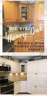 Bye Bye Honey Oak Kitchen Cabinets Hello Brighter Kitchen Kitchen Cabinets Before And After Honey Oak Cabinets Kitchen Cabinets