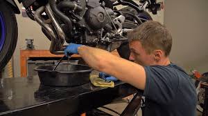 Motorcycle Oil Change Motorcyclist