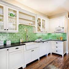 The area behind your stove tends to get the dirtiest, so it's a great space fill with a beautiful (and easily washable) tile. Ecohistorical Homes Kitchen Backsplash Fireclay Tile Debris Series Modern Kuche San Francisco Von Fireclay Tile