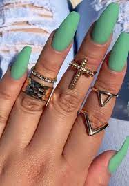 Cute nail art cute acrylic nails gel nail art hot nails pink nails hair and nails color nails green nails teal nail designs. 40 Chic Green Nail Art Ideas 13 Green Nails Green Nail Art Green Nail Designs