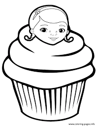 Coloring pages of tv characters. Doc Mcstuffins Cupcake Coloring Pages Printable