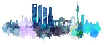 Find the perfect madrid spain skyline stock photos and editorial news pictures from getty images. Madrid Cityscape Skyline Pre Designed Photoshop Graphics Creative Market