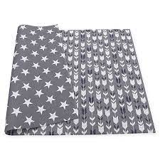 Hebe large bath rug runner for bathroom 55x27.5 non slip extra long microfiber bath floor mats machine washable area rug absorbent bath shower mat, geometric grey 4.4 out of 5 stars 1,525 save 9% Baby Care Reversible Arrows And Stars Playmat In Grey Bed Bath Beyond