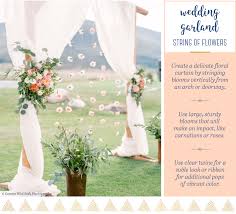Insert balloon lips into decorating strip holes, gently pulling balloon knots through to secure. 15 Ways To Hang A Wedding Garland You Wish You Thought Of Ftd Com