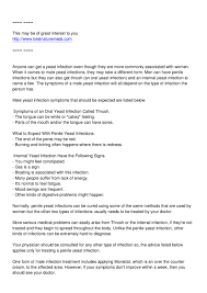 True, candida albicans is a yeast and women are much more likely to suffer. Do You Know The Symptoms Of A Male Yeast Infection By Brett Bowen Issuu