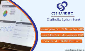 We can help put the right pieces together. Csb Bank Ipo Catholic Syrian Bank Ipo Dates Gmp Allotment Review Investor Academy