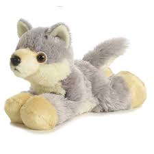 Aurora Mini Flopsie 8 Woolsey Wolf Plush Wolf Stuffed Animal Soft Stuffed Animals