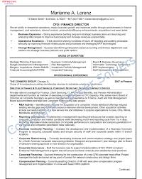 Finance Executive Cover Letter For Resume Business Continuity Resume