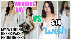 Wish Wedding Dresses Vs My Actual Wedding Dress Which Was A Prom Dress Gaun Perkawinan Instagram Video