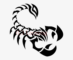 Click here to visit our gallery: Scorpion Tattoos Clipart Ribbon Tribal Scorpion Tattoo Png 600x597 Png Download Pngkit