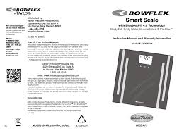 Please refer to the troubleshooting tips included with your scale for continued accurate results or contact our customer service department. Bowflex 7224fbow Instruction Manual Manualzz