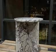 Custom Order Calacatta Viola Marble Side-end Table - Etsy