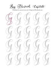 Small Flourish Capital Letters Alphabet Calligraphy Worksheets Brush Lettering Worksheets Lettering Alphabet Hand Lettering Alphabet Modern Calligraphy It shows fancy pen flourishing, ornamental writing or calligraphy of script capital letters.