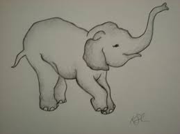 Realistic elephant drawing trunk up. Drawing Outline Easy Elephant Face Drawing