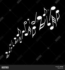 Music notes black and white free music note clip art. White Musical Notes Image Photo Free Trial Bigstock