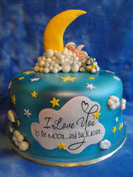Love You To The Moon And Back Baby Shower Cake Shower Cakes Baby Shower Cakes Moon Baby Shower