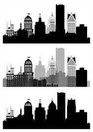 Detroit Skyline Svg Detroit Vector Panorama Michigan Etsy In 2020 Detroit Skyline Svg Skyline