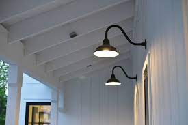 Bomber Gooseneck Light Barn Lighting Modern Farmhouse Exterior Porch Lighting