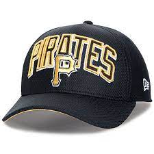Pittsburgh Pirates New Era Youth Wordmark Diamond Era 39thirty Stretch Fit Hat Black Fitted Hats Pittsburgh Pirates Hats